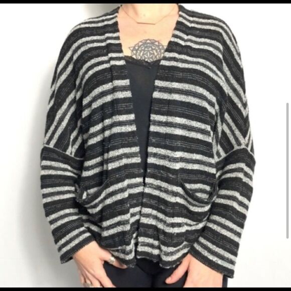 Madewell upbeat pocket stripe cardigan sweater S - Picture 4 of 6
